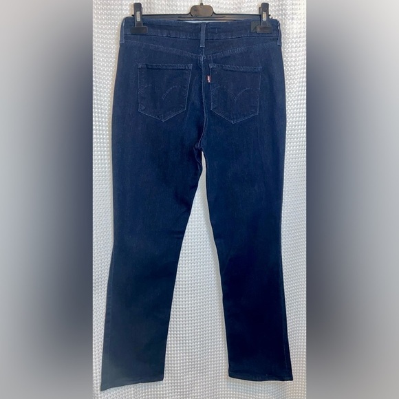 Women Levi’s‎ Dark blue Bold Curve classic rise straight Jeans size 12 - Picture 9 of 10